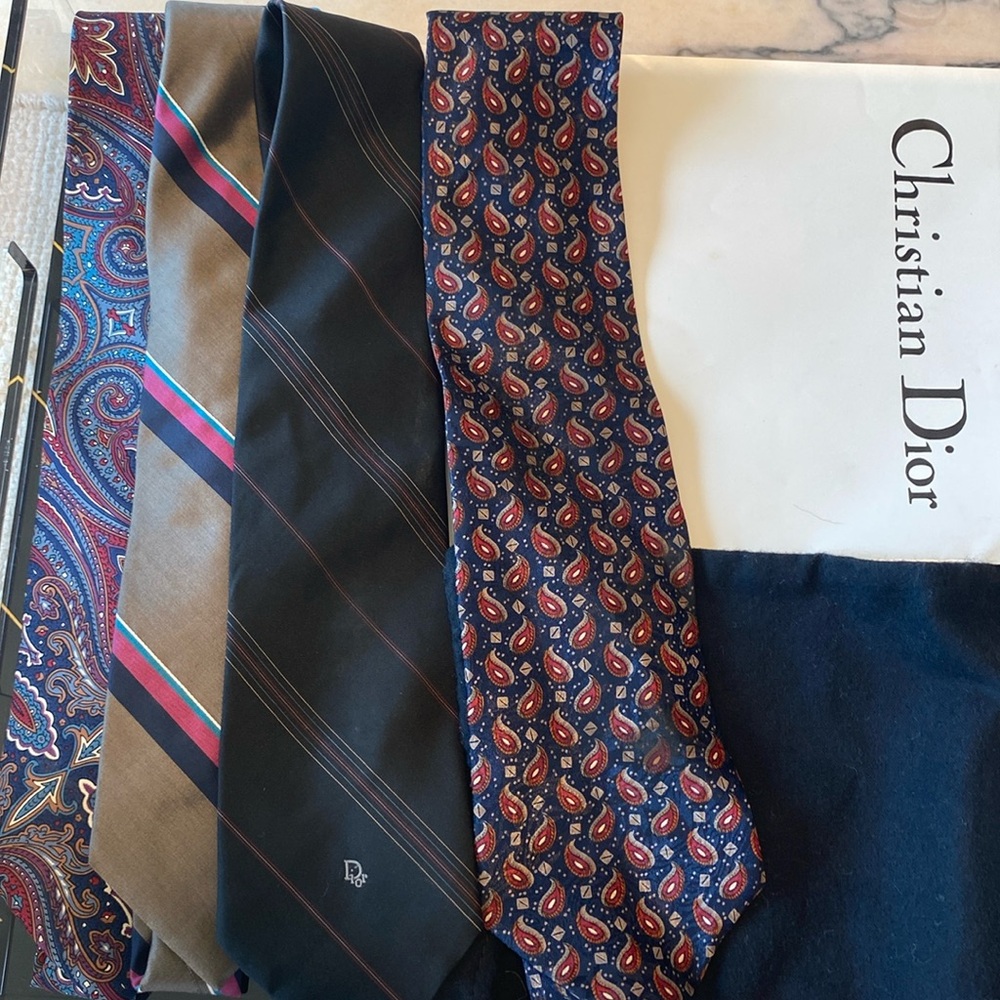 4pack vintage DIOR ties